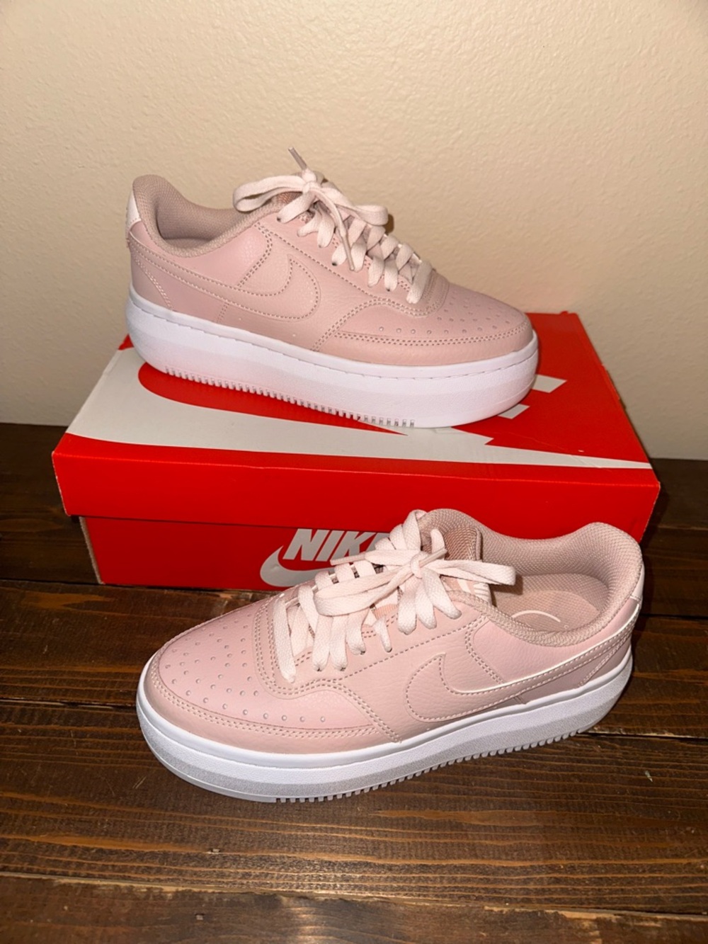 Nike Women’s Pink Platform Sneakers